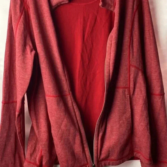 TOMMY BAHAMA WO SIZE LARGE SOFT RED ZIP FRONT JACKET WITH POCKETS CLEAN - Picture 7 of 9